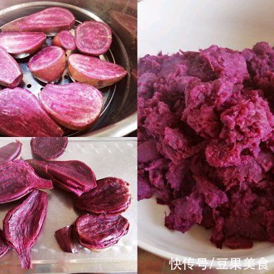 紫薯|学会在家做电饼铛版紫薯糯米芝麻饼，再也不用出门买了