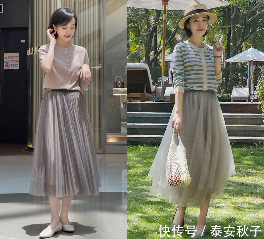 t恤衫|有品味的女人:穿开衫千万别配牛仔裤!试试这样穿:优雅又漂亮!