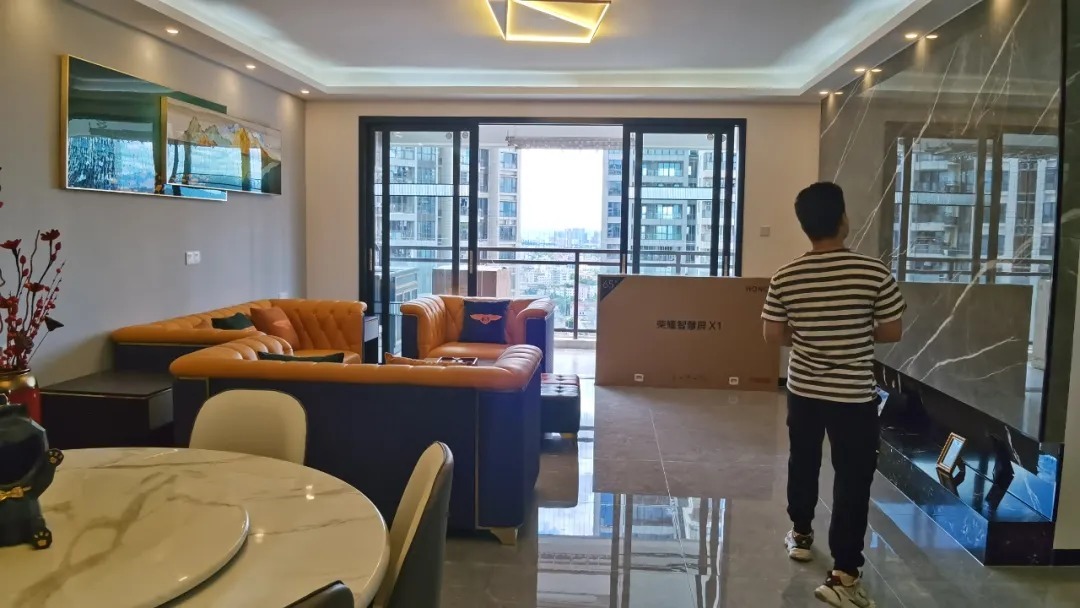 新潮流|坪山六和城146㎡现代轻奢装修,龙岗六和城装修实景拍摄