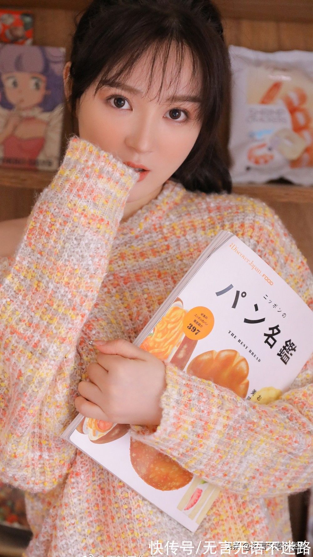 毛衣 治愈系美女,暖冬彩色毛衣穿搭,尽显青春靓丽