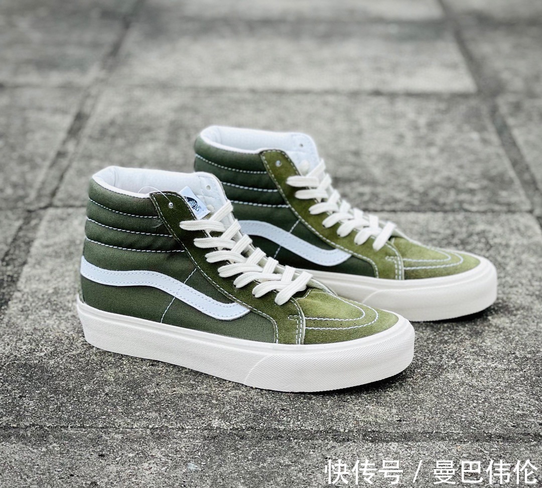 vault Vans SK8-Hi Vault OG 军绿高帮帆布鞋