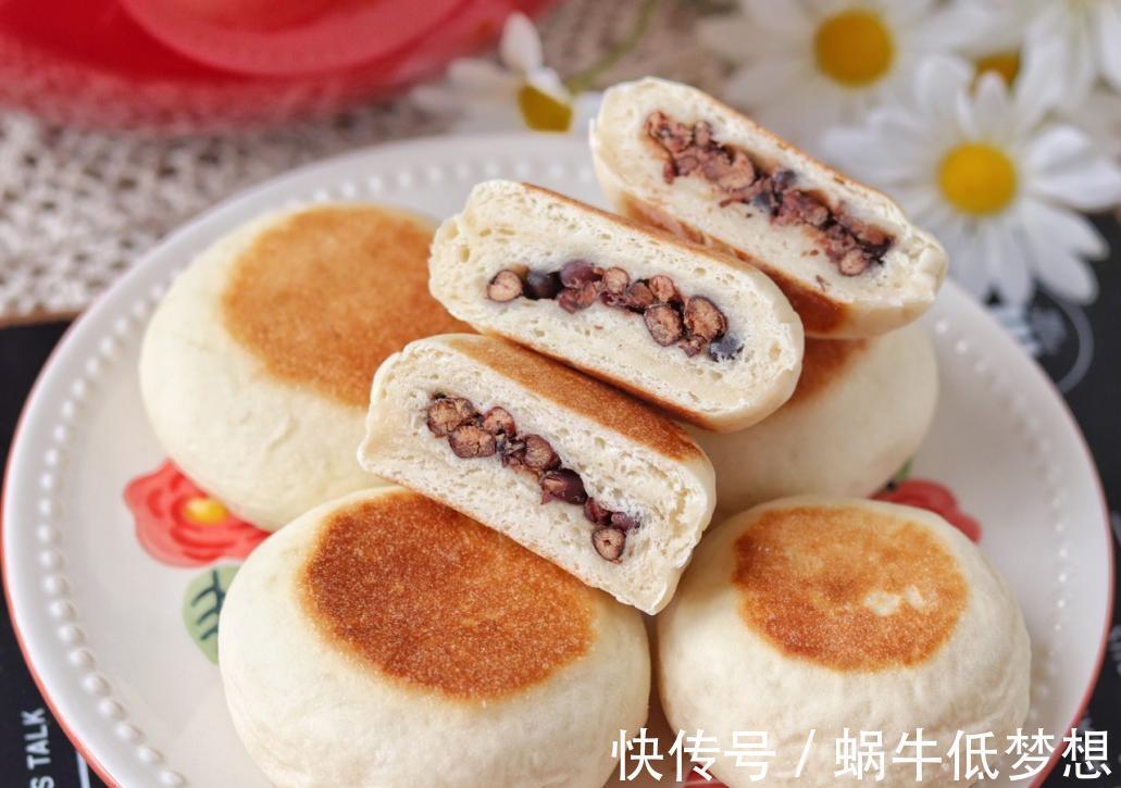 自制|自制美味酸奶蜜豆小面包,不用烤箱,一个平底锅就能搞定
