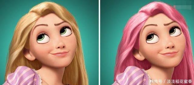 美丽|盘点迪士尼公主染发后的样子,乐佩依然美丽,贝儿居然被嫌弃了!