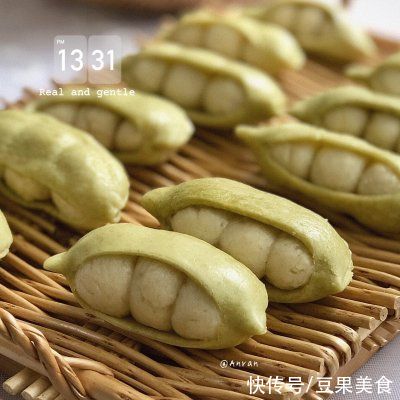 我能说|勾起宝宝食欲超可爱的豌豆荚馒头好吃又好看