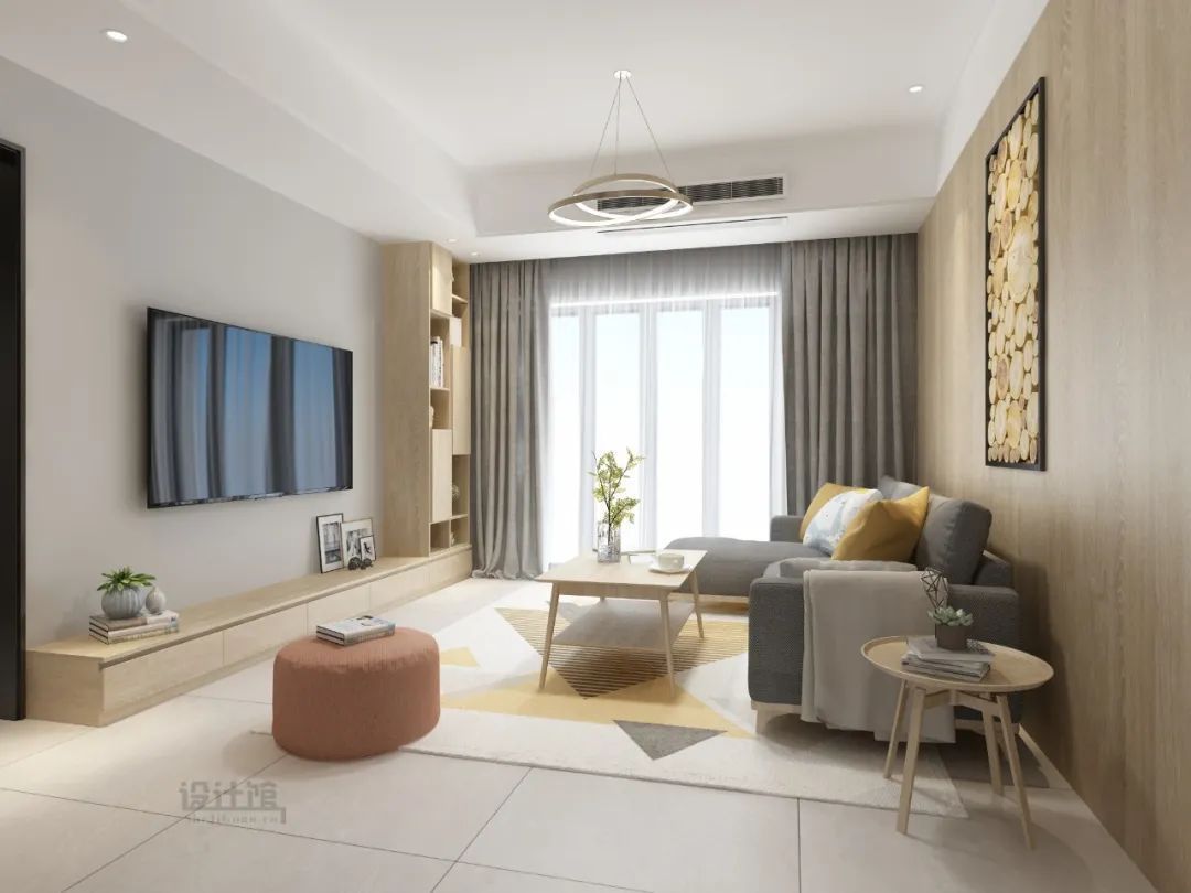 装修|电视墙设计,要不要对称处理?不对称的话,电视墙如何设计?