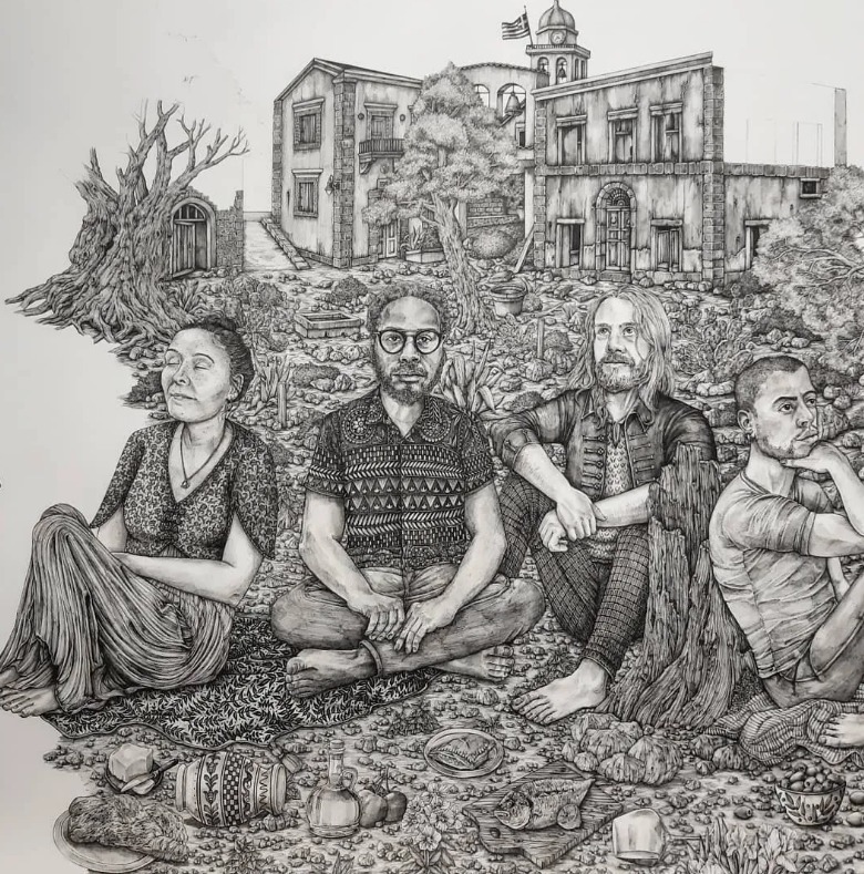 她的手#全球最抠女画家,用针管笔惊艳世界,这细节和线条让人惊叹不已!