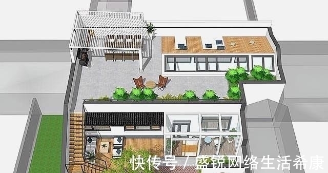 钢化玻璃|五居室一层别墅，阳光房的设计形式，第一张效果图就迷住我了