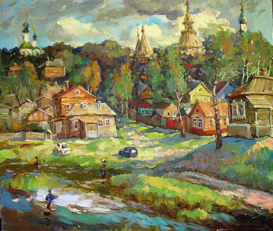 米沙金！俄罗斯画家米沙金的风景油画，美的不要不要的！