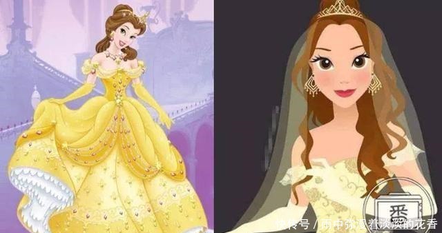 当这五位迪士尼公主穿上婚纱,花木兰中国味十足,艾莎依然最美!