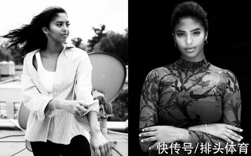 科比|瓦妮莎女儿拍大片！眼神太像科比，超模气场显露，身材不输母亲