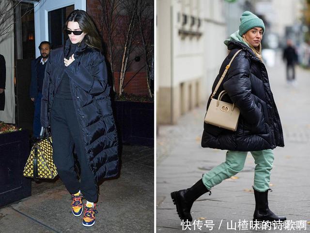 运动裤|今冬火了一种搭配,叫“外套+运动裤”,暖和又时髦,太好穿了!