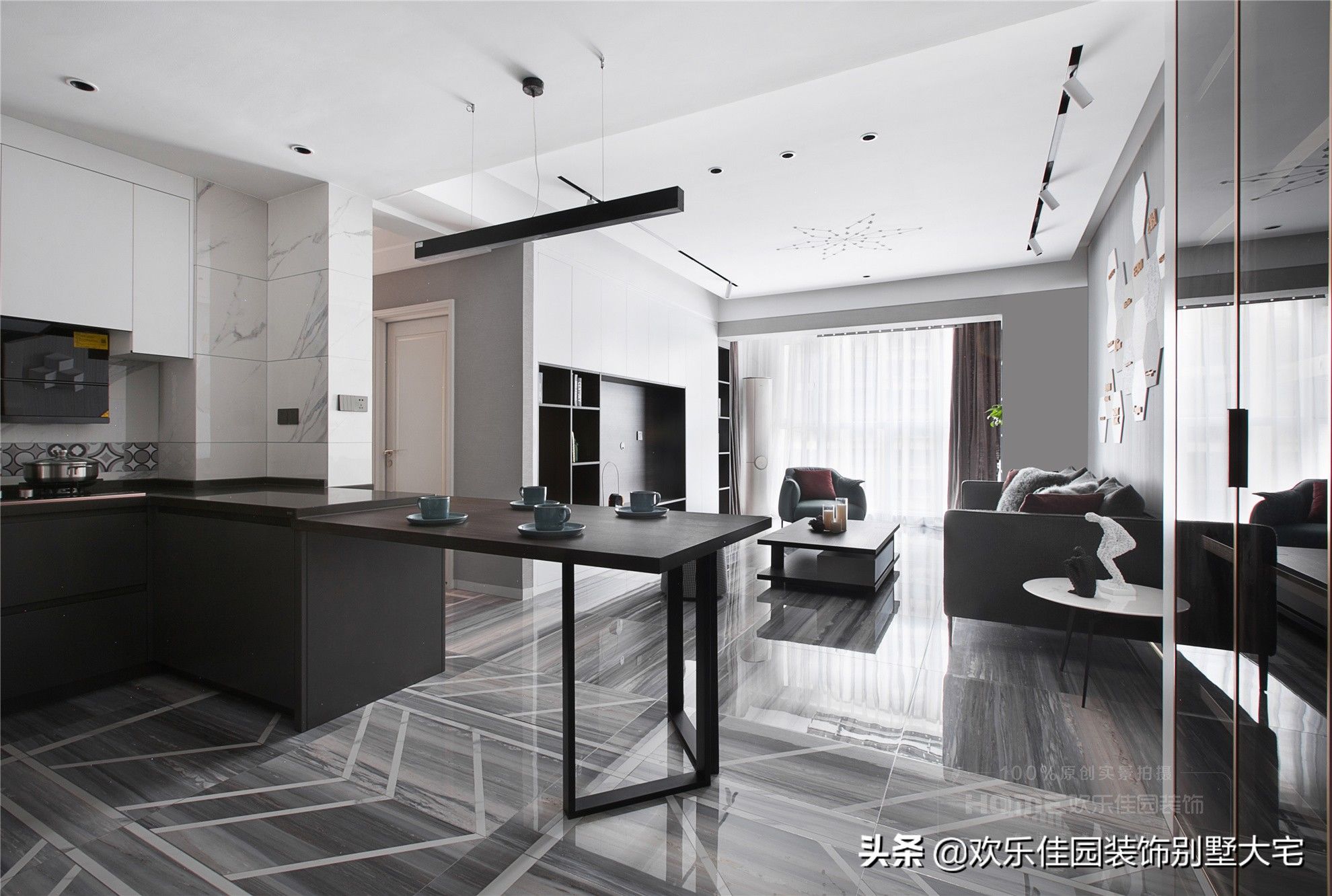 现代|135平现代简约，流行背景墙，快来抄作业