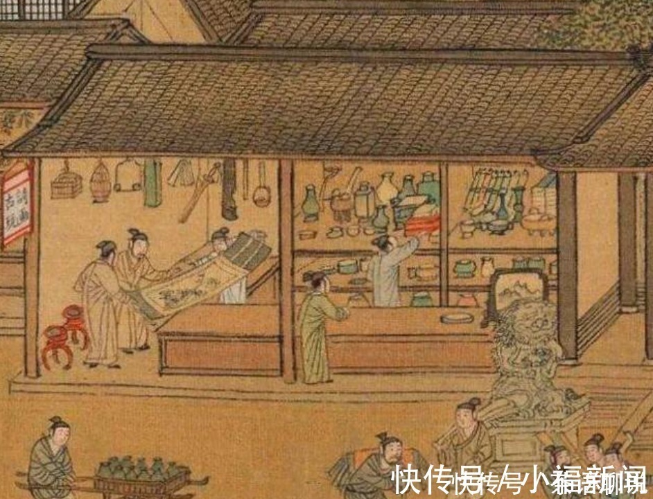 水浒传#清明上河图放大一百倍,发现一奇怪场景,树下睡觉的人在做什么?