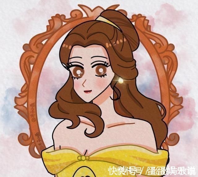 蜡笔小新|当迪士尼公主变成蜡笔小新画风，艾莎女王太可爱，最帅的当属木兰