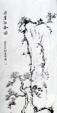 竹林!中国画如何画松树、丛树、柳树、竹林,中国画树的画法大全