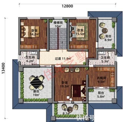 图纸|老妈选了2套农村自建房三层别墅图纸，造价只要25万，哪套好看