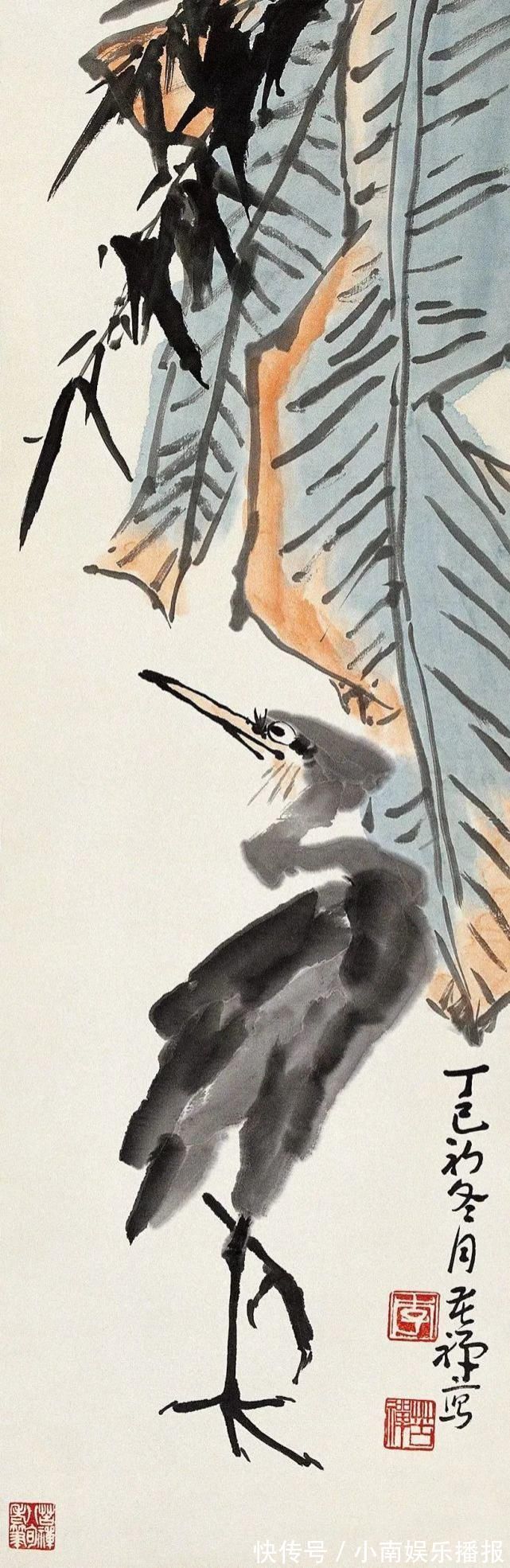 草书$李苦禅:写意画,不是画出来的,笔笔全都是写出来的!