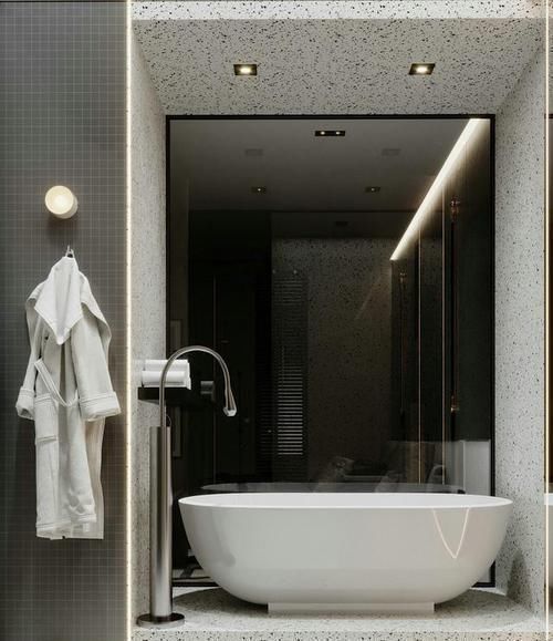 展示窗|53㎡小户型，进门就是衣帽间，浴缸装进展示窗，这设计简直太惊艳