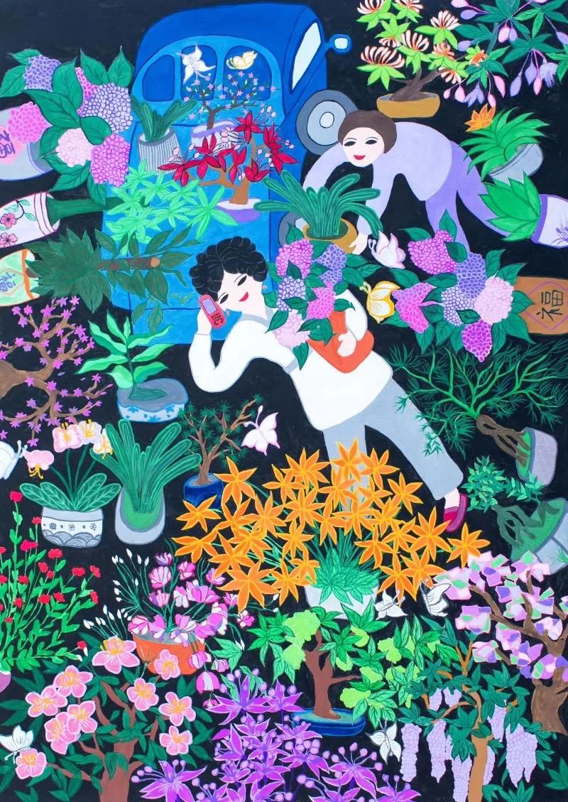 龙腾狮舞|文化走亲 云端悦展 嘉善姚庄农民画颂新时代