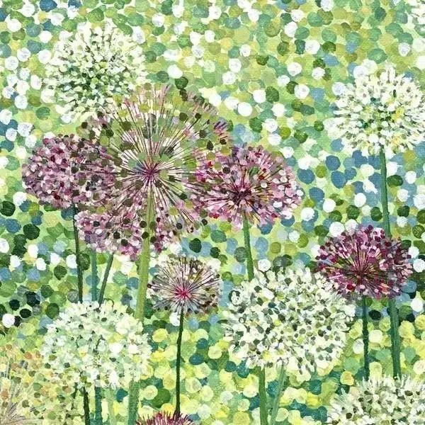 l她的画只用点,点了11年,点出了美到窒息的花园!