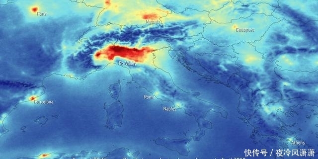 n卫星绘制全球二氧化氮!德国英国一片“紫红”,中国比日本占比大