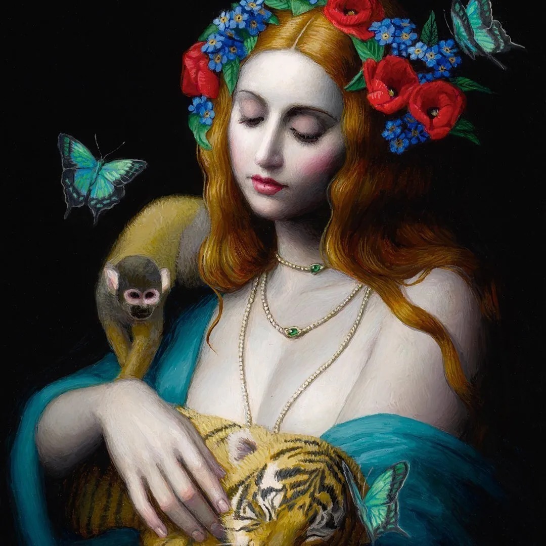 性感!太上头!她笔下的神秘唯美女子,比蜜桃还嫩!