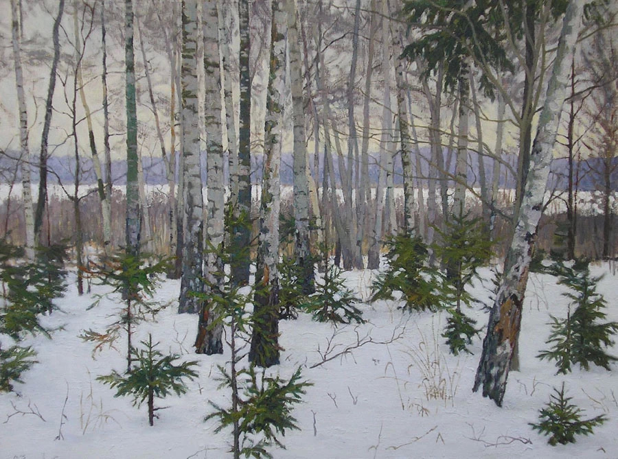 美术学院&俄罗斯艺术家谢尔盖恰布里金风景油画作品