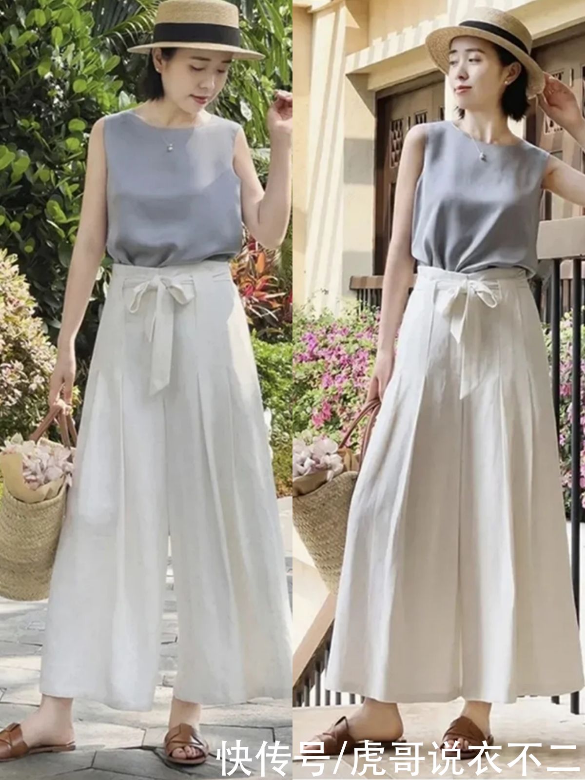 尖头|阔腿裤不流行搭高跟鞋，配这4种平底鞋更舒适高级，优雅女人都爱