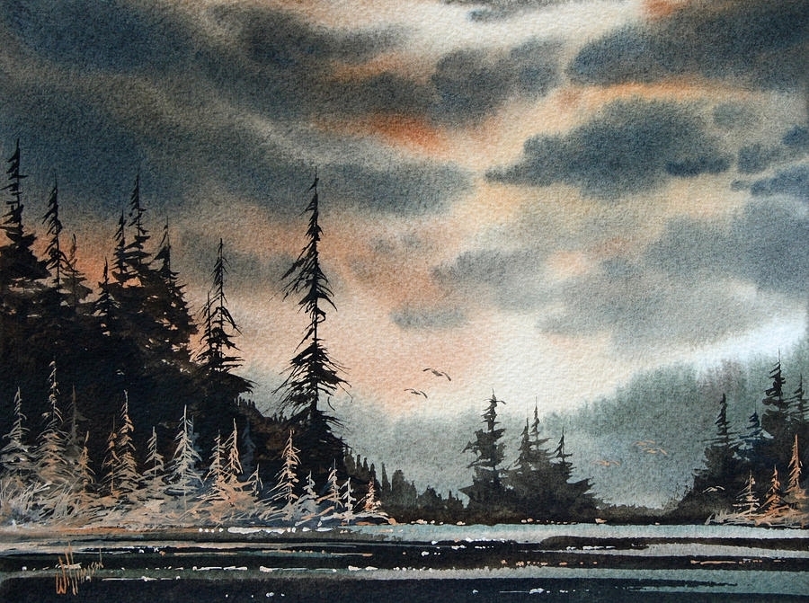 水彩画@风景水彩│ 美国画家James Williamson水彩画海景 作品