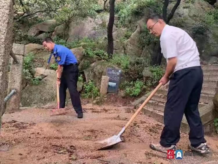 青岛崂山|2000多级台阶焕然一新 青岛崂山巨峰开展文明志愿服务活动