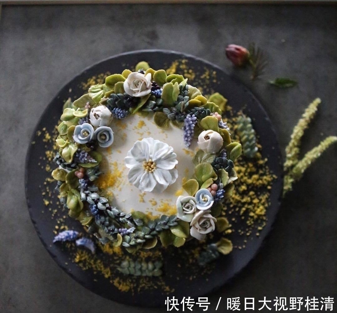 撩人|她做的鲜花蛋糕太撩人,看完后全世界都惊艳了
