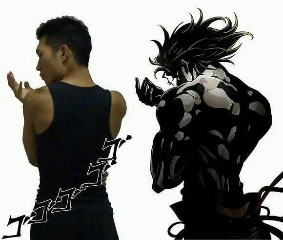 涅槃重生|当《JOJO》中的动漫身材走进现实,网友:这才是真正的二次元身材