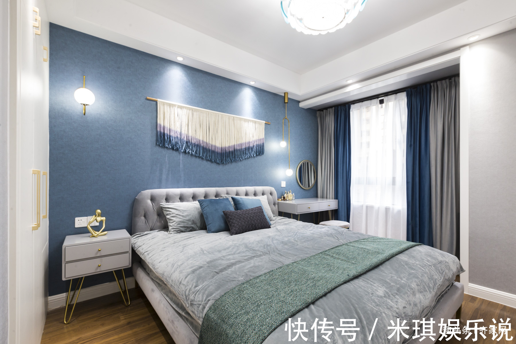 大理石|现代轻奢,蓝粉主色调搭配大理石,金属元素,深受现代人喜爱!