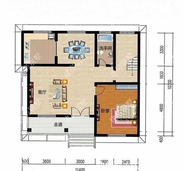 一卫|宽11-12米间的两层别墅,都带大露台,适合老家建!