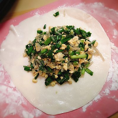 鸡蛋豆腐|皮薄馅儿大韭菜豆腐合子