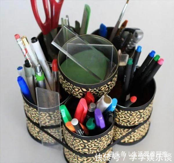 笔筒|奶粉罐、铁管能做些什么环保实用的变废为宝手工合集,附教程