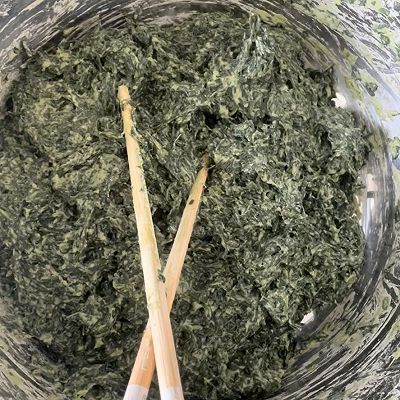 自制|自制红薯叶馒头