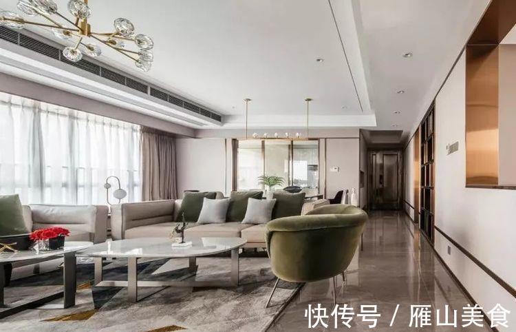 大理石|206平现代轻奢,布满金属线条的空间,充满档次华丽的气质!