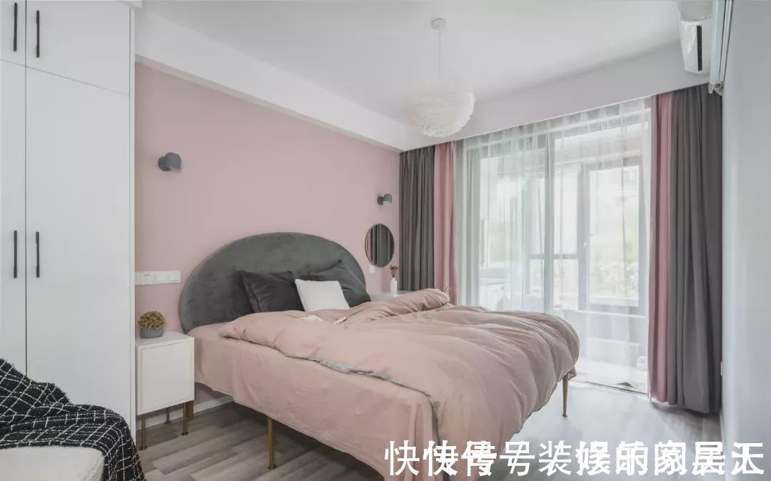 卧室|53平的北欧风小户型公寓,简单的色彩营造出清新感,轻松惬意!