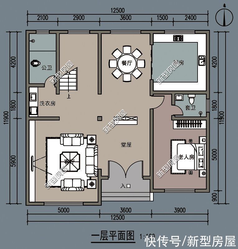 占地面积|农村两层别墅怎么建才好看?推荐这10套图纸,总有一套适合你