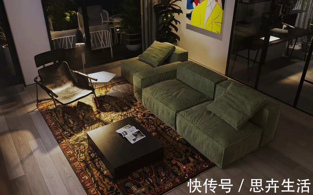 墙面|140㎡现代极简，大胆撞色设计，简约清新布置，年轻人的高级感