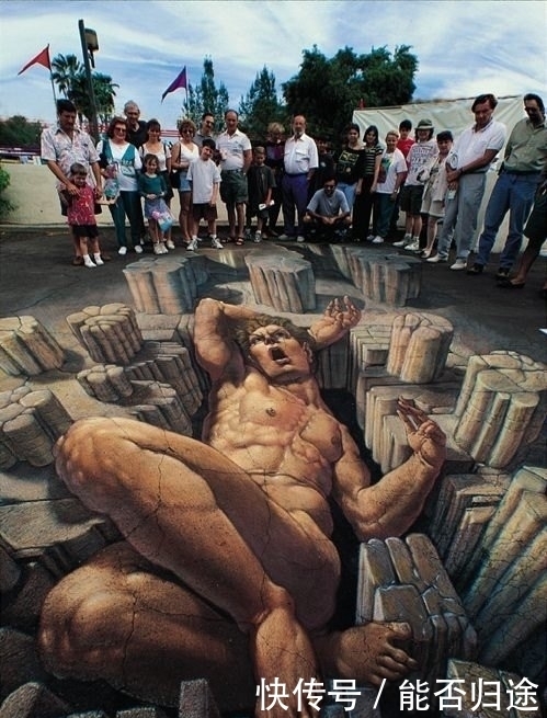 粉笔|这十张街头3D粉笔艺术画,让你大开眼界!