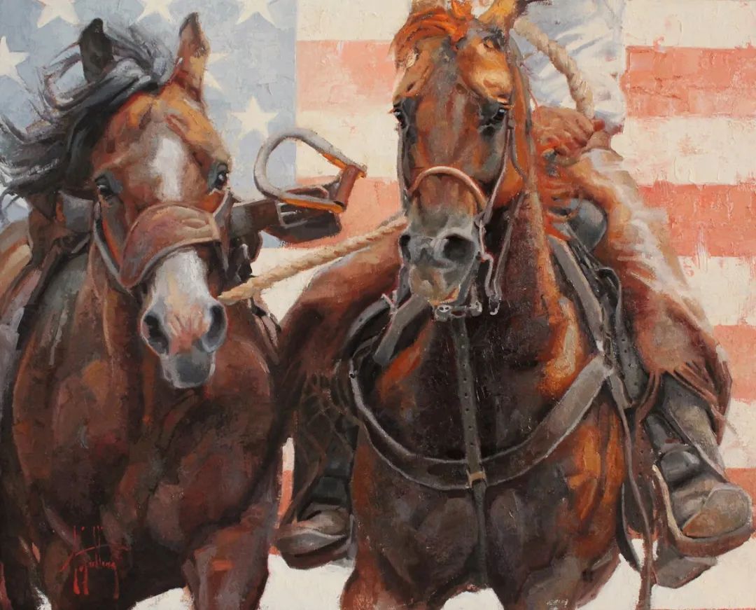 画家|美国90后美女画家,画马堪称一绝!