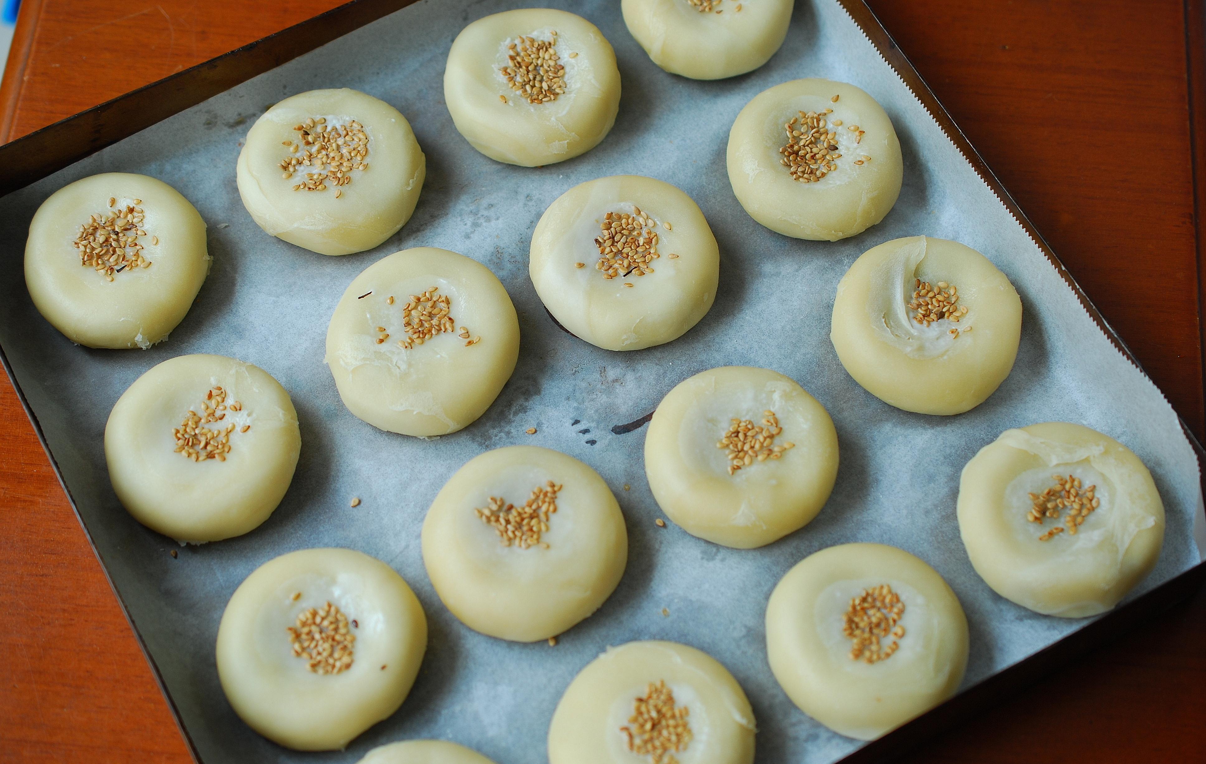 小小红豆酥，1口个酥掉渣，平底锅电饼铛、烤箱空气炸锅都能做