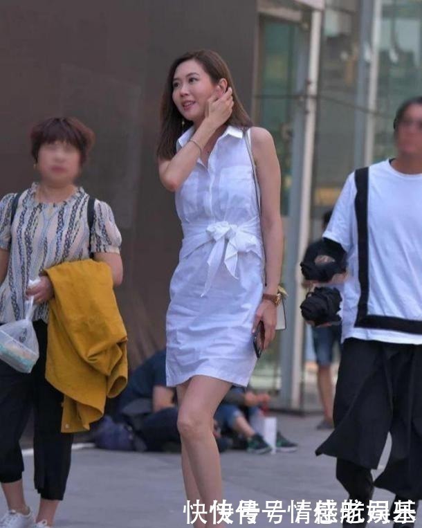 高跟鞋|白色无袖衬衫裙,端庄优雅,满满的时尚感