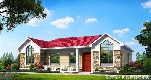占地面积|实用农村一层自建房设计图,实用好看还不贵,建房首选