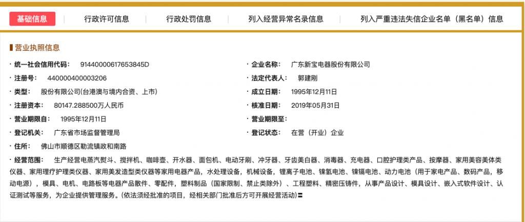 名称|格兰仕又爆料：涉嫌侵权磁控管上标示的公司名称FCC注册地址与新宝股份一致