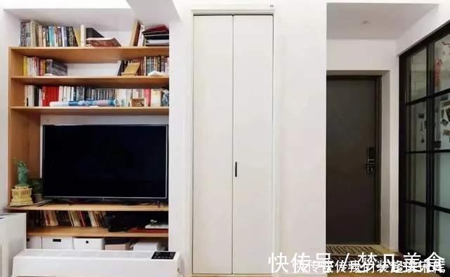 卫生间|46㎡小公寓:玻璃隔断通透明亮,衣帽间很迷你,干湿分类真实用!