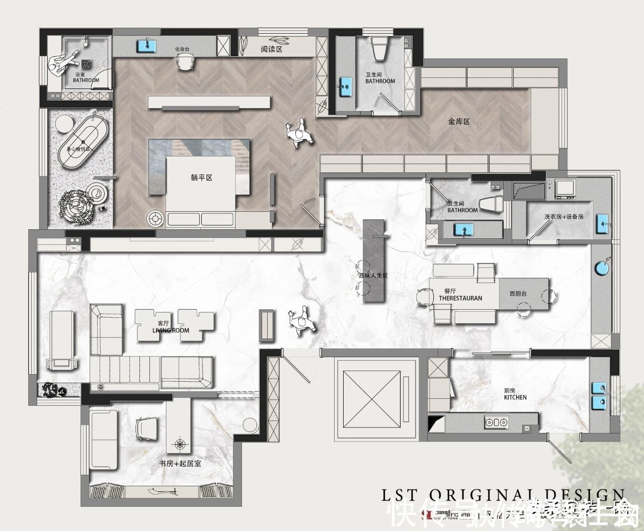 分区|刘思彤设计原创分享 御水澜湾197平户型深度解析