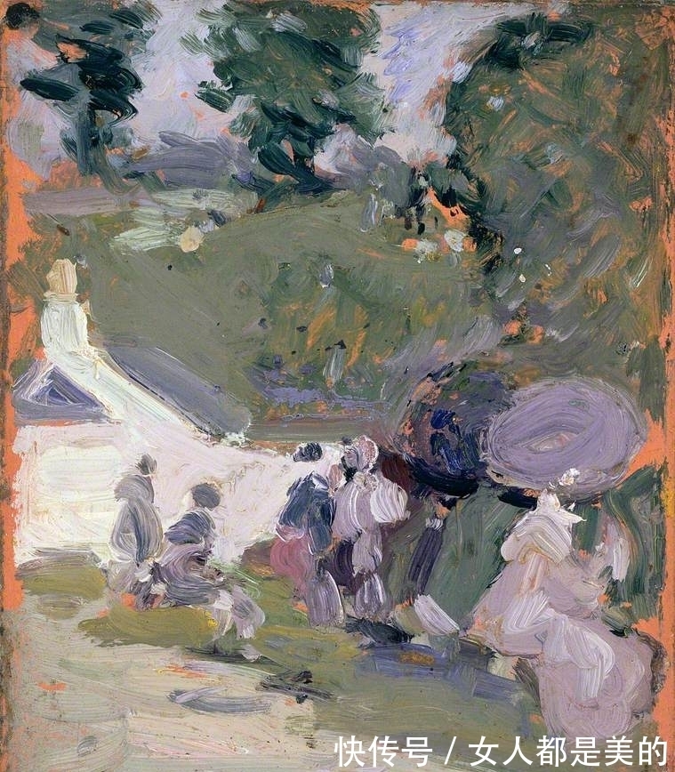 弗格森!他的油画风格多变,受野兽派启发,晚年成为苏格兰色彩大师